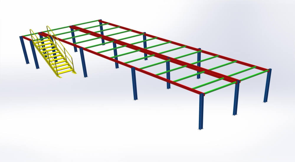 非標(biāo)定做鋼平臺貨架分享